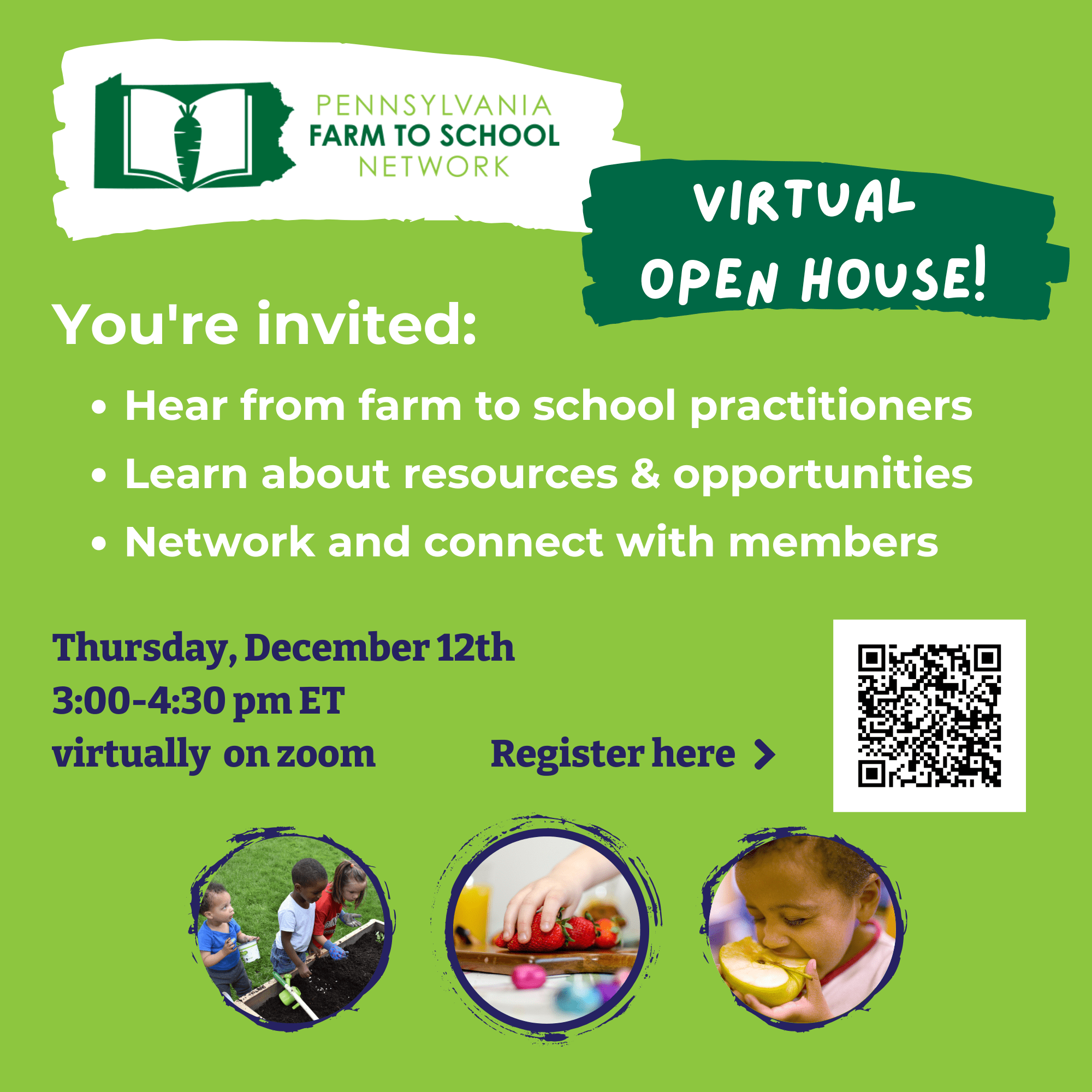 PA Farm to School Network December Virtual Open House