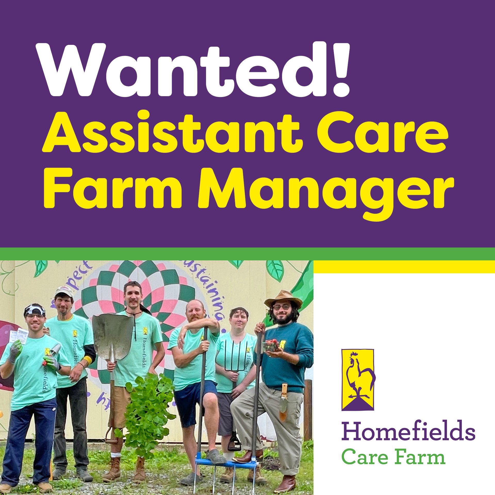 Asst Farm Manager: Homefields Care Farm